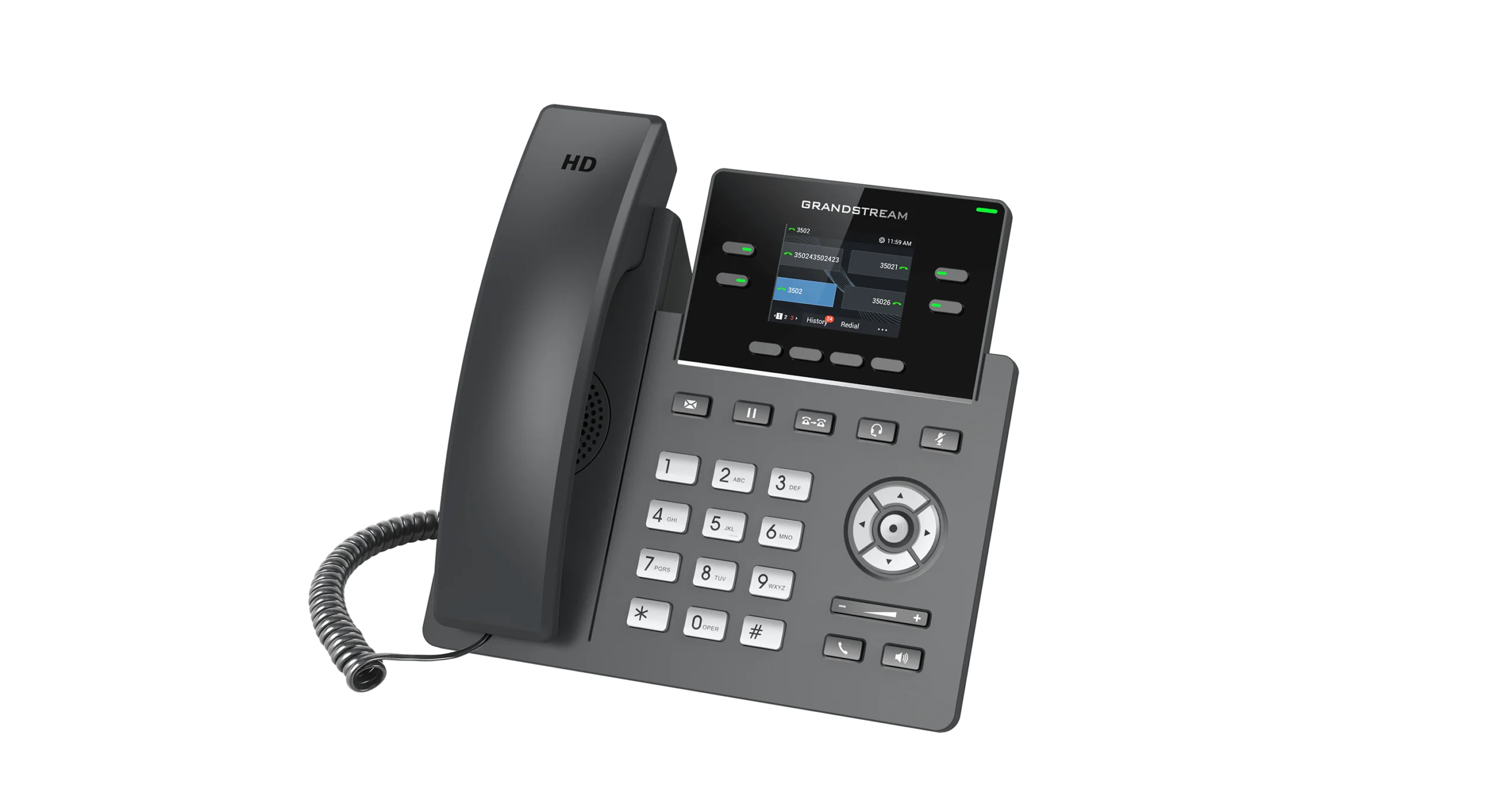Grandstream 2-Line Carrier Desk Phone - PoE - Image 3