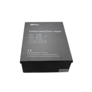 ZKTeco - Power Supply with Battery Leads, 12V 7Ah battery not included