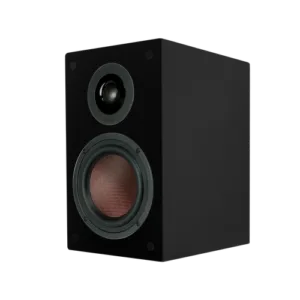 TruAudio 6.5" Woofer, 1" Tweeter Premium Bookshelf Speaker in Satin Black