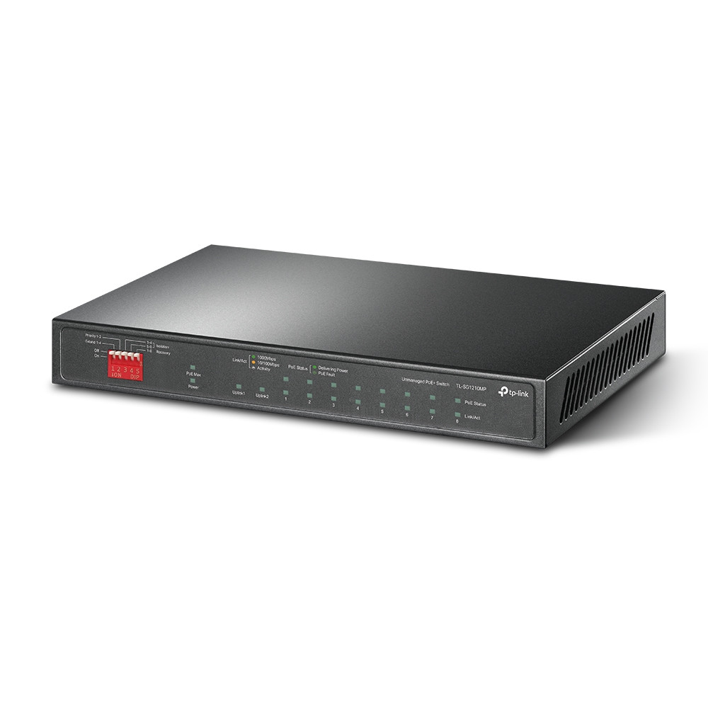 TP-Link 10-Port Gigabit PoE+ Desktop Switch | TL-SG1210MP - Image 3