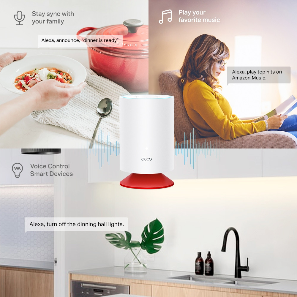 TP-Link Deco X20 Voice AX1800 router Whole Home Mesh System with Smart Speaker - Image 3