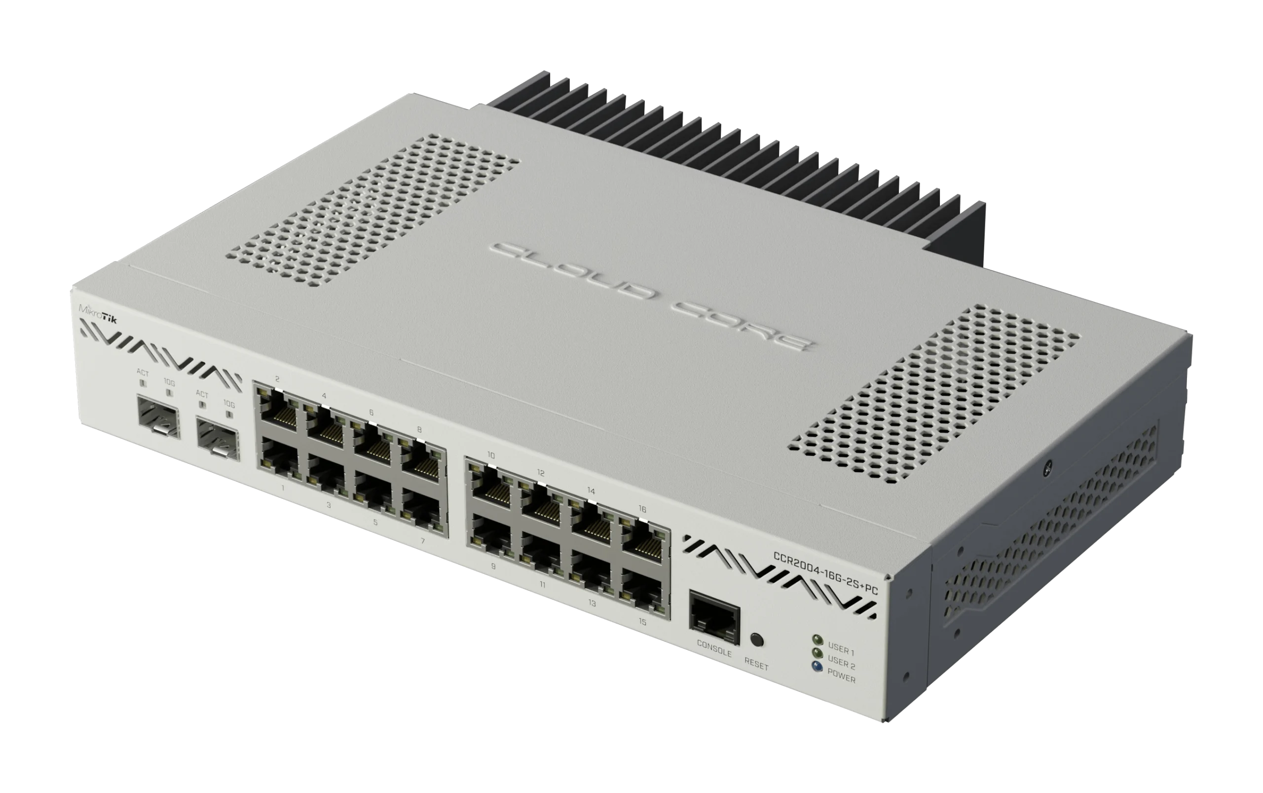 MikroTik Cloud Core 16 Port Gigabit 2SFP+ Passive Cooling Router | MT-RBCCR2004-16G-2S+PC - Image 3