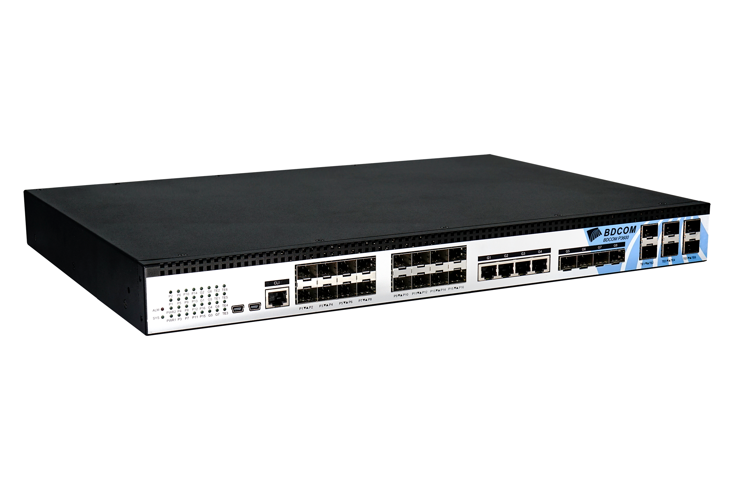 BDCOM 16 Port EPON L3 OLT Headend - Dual Hot-Swap PSU - Image 4
