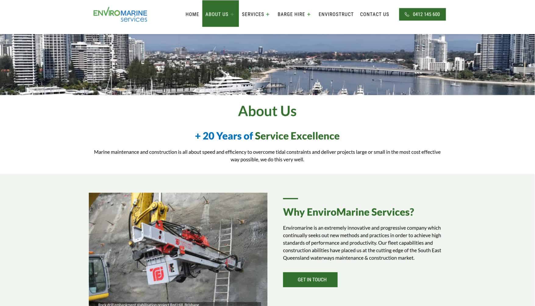 EnviroMarine Services offers marine maintenance and construction with 20 years of experience.